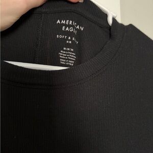 American Eagle ribbed crop shirt